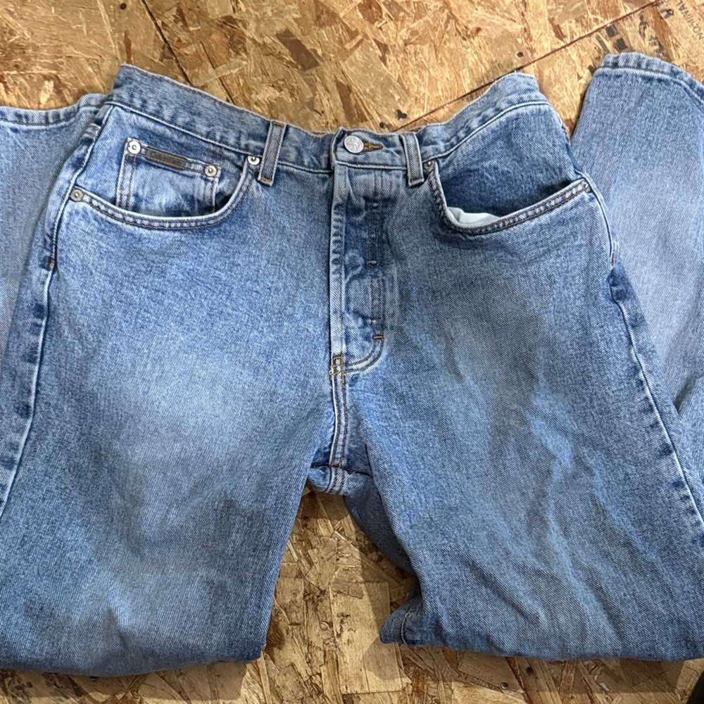 Calvin Klein Jeans Relaxed Fit Washed Blue Denim